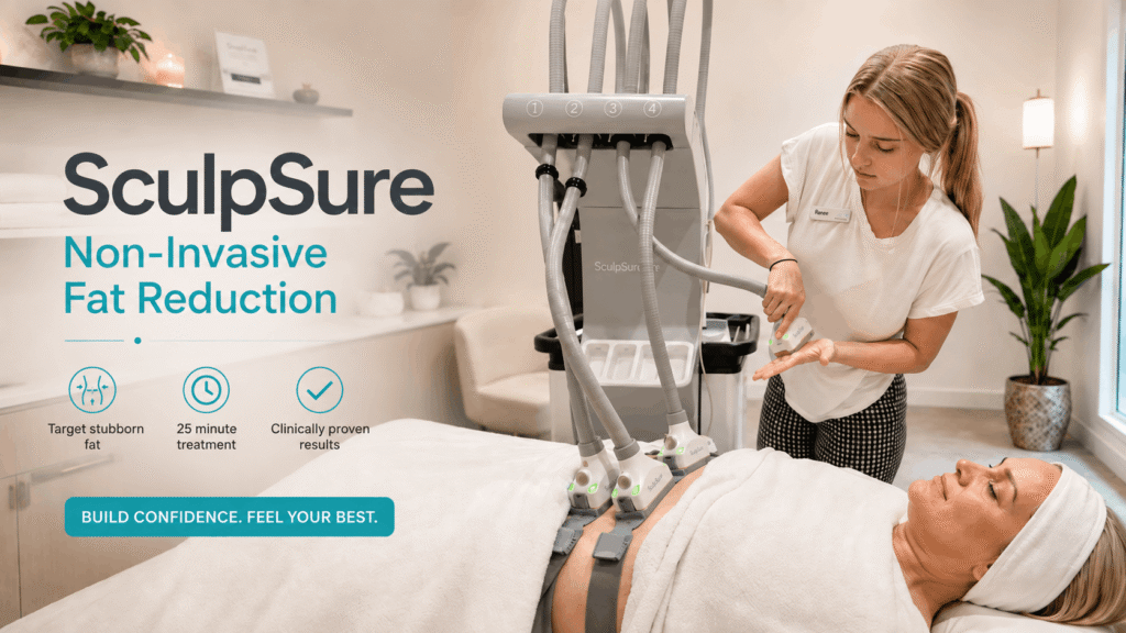 SculpSure fat reduction treatment at The Relaxing Wellness Company in Calgary SE