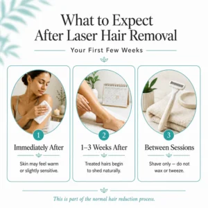 what to expect after laser hair removal RWC